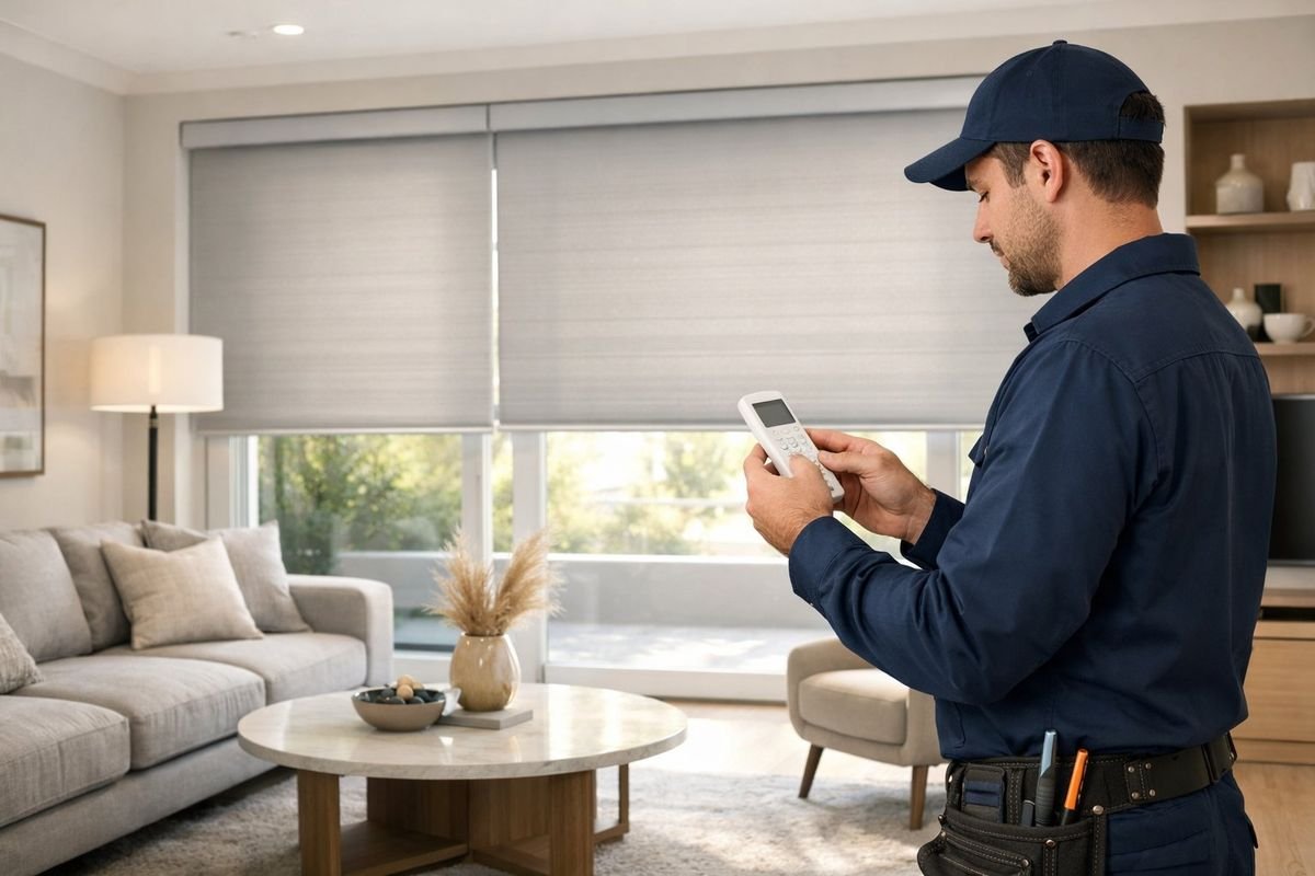 Persiana metálica de seguridad instalada en local comercial del centro de Castelldefels